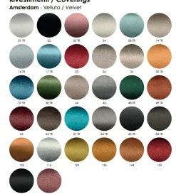 Sedia fissa Sedia anti macchia schienale curvo  di Md work in Offerta Outlet