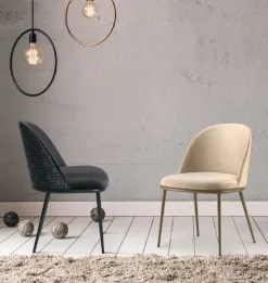 Sedia fissa Sedia imbottita varie colorazioni venice di Md work a prezzo scontato