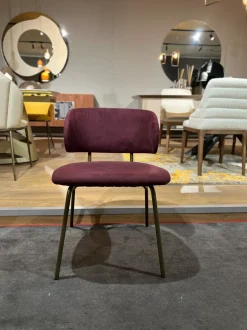 Sedia Futura  da cucina realizzata in tessuto scontata del 70%