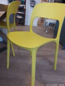 Sedia Gialla Colombini casa con uno sconto vantaggioso