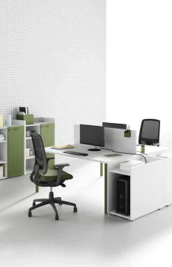 Sedia in ecopelle regolabile in altezza Oscar in Offerta Outlet