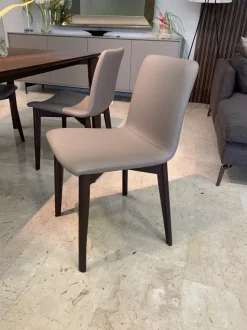 Sedia in ecopelle senza braccioli Charlotte scontata