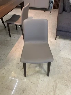 Sedia in ecopelle senza braccioli Charlotte scontata