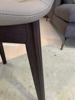 Sedia in ecopelle senza braccioli Charlotte scontata