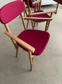 Sedia in legno con braccioli Legno in Offerta Outlet