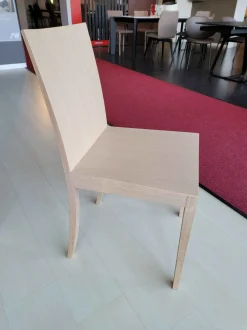 Sedia in legno senza braccioli Blondie in Offerta Outlet