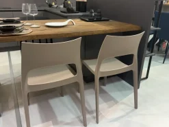 Sedia in plastica impilabile Set 4 sedie idole in offerta