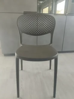 Sedia in plastica senza braccioli 4 sedie abby pronta consegna sped incl in offerta