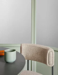 Sedia in tessuto fissa Amelie in Offerta Outlet