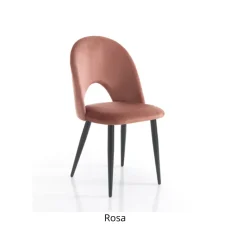 Sedia in tessuto poltroncina Sedia imbottita  in velluto modello nail in Offerta Outlet