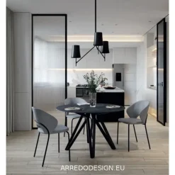 Sedia in tessuto senza braccioli Babilon a in offerta