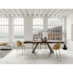 Sedia in tessuto senza braccioli Babilon a in offerta