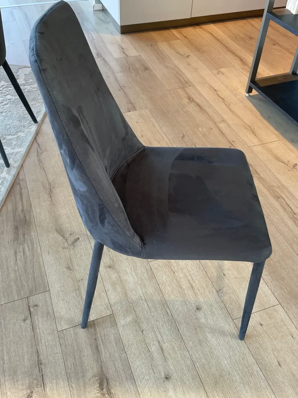 Sedia in tessuto senza braccioli Sedie scavolini mod dafne nabuk in offerta