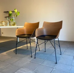 SEDIA Kartell Qwood poltroncine legno 3d kartell a PREZZO OUTLET