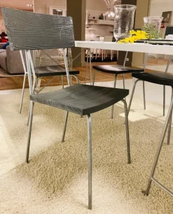 Sedia Lando da soggiorno realizzata in legno scontata del 32%