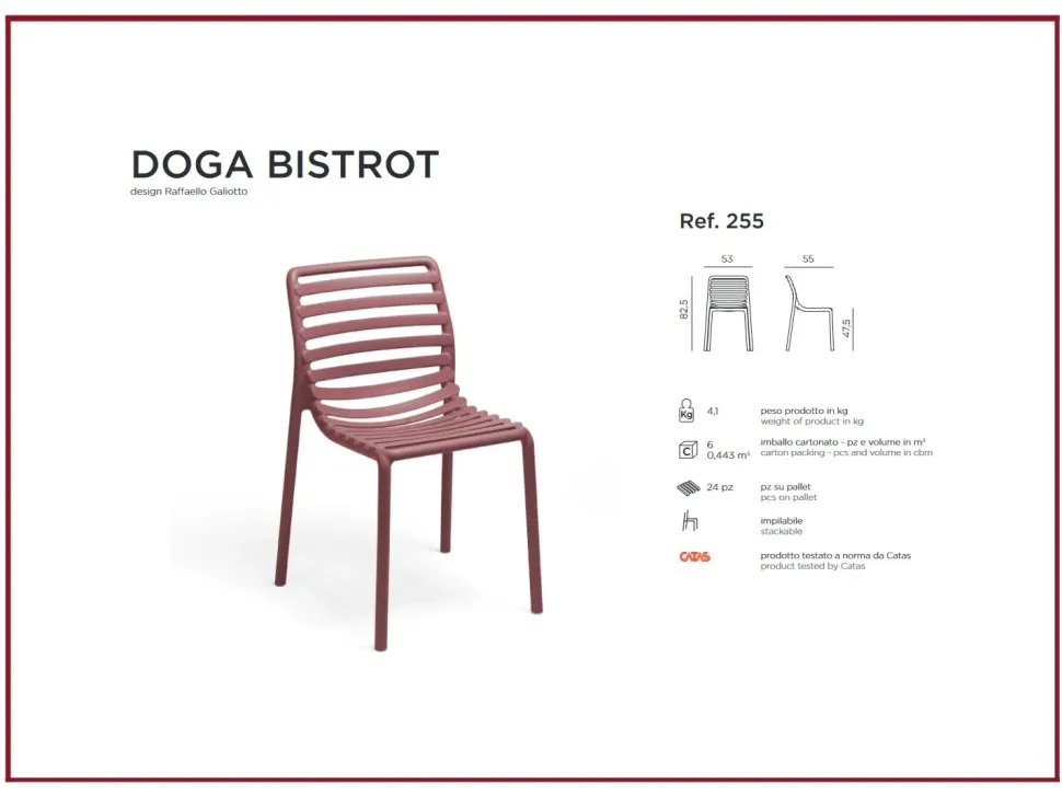 Sedia modello Bistrot da cucina di Nardi -21%