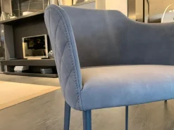 Sedia modello Carmen con braccioli di Riflessi