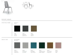 Sedia modello Easy con schienale alto di Target point