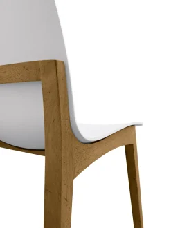 Sedia modello Sedia legno laccato sedile plastica a marchio Mobilia web scontata del 73%