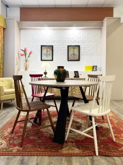 Sedia modello Set di 4 pezzi a marchio Dialma brown scontata del 45%