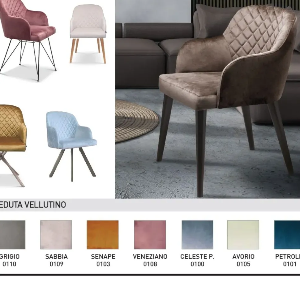 Sedia modello Tiffany da soggiorno di Abitare interior -30%