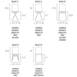 Sedia modello Tiffany da soggiorno di Abitare interior -30%