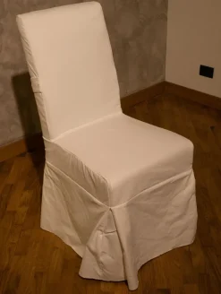 Sedia N. 4 sedie con fiocco sfoderabili Artigianale con un ribasso vantaggioso