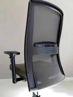 Sedia operativa in ecopelle Hello rete + 2 sedie visitatore Las mobili con forte sconto