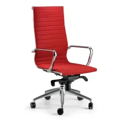 Sedia operativa Karma cromo direzionale in metallo Compir a prezzo scontato