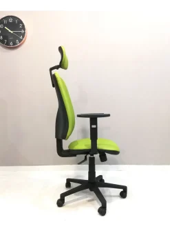 Sedia operativa Mask schienale alto + 2 sedie attesa  in ecopelle Collezione esclusiva a prezzo Outlet