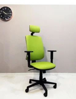 Sedia operativa Mask schienale alto + 2 sedie attesa  in ecopelle Collezione esclusiva a prezzo Outlet