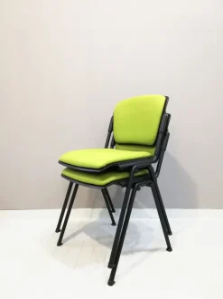 Sedia operativa Mask schienale alto + 2 sedie attesa  in ecopelle Collezione esclusiva a prezzo Outlet