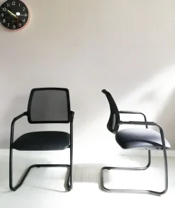 Sedia operativa modello Direzionale trama + 2 sedie slitta Las mobili in OFFERTA OUTLET