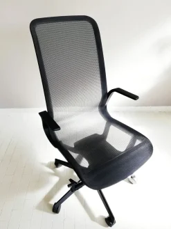 Sedia operativa modello Direzionale trama + 2 sedie slitta Las mobili in OFFERTA OUTLET