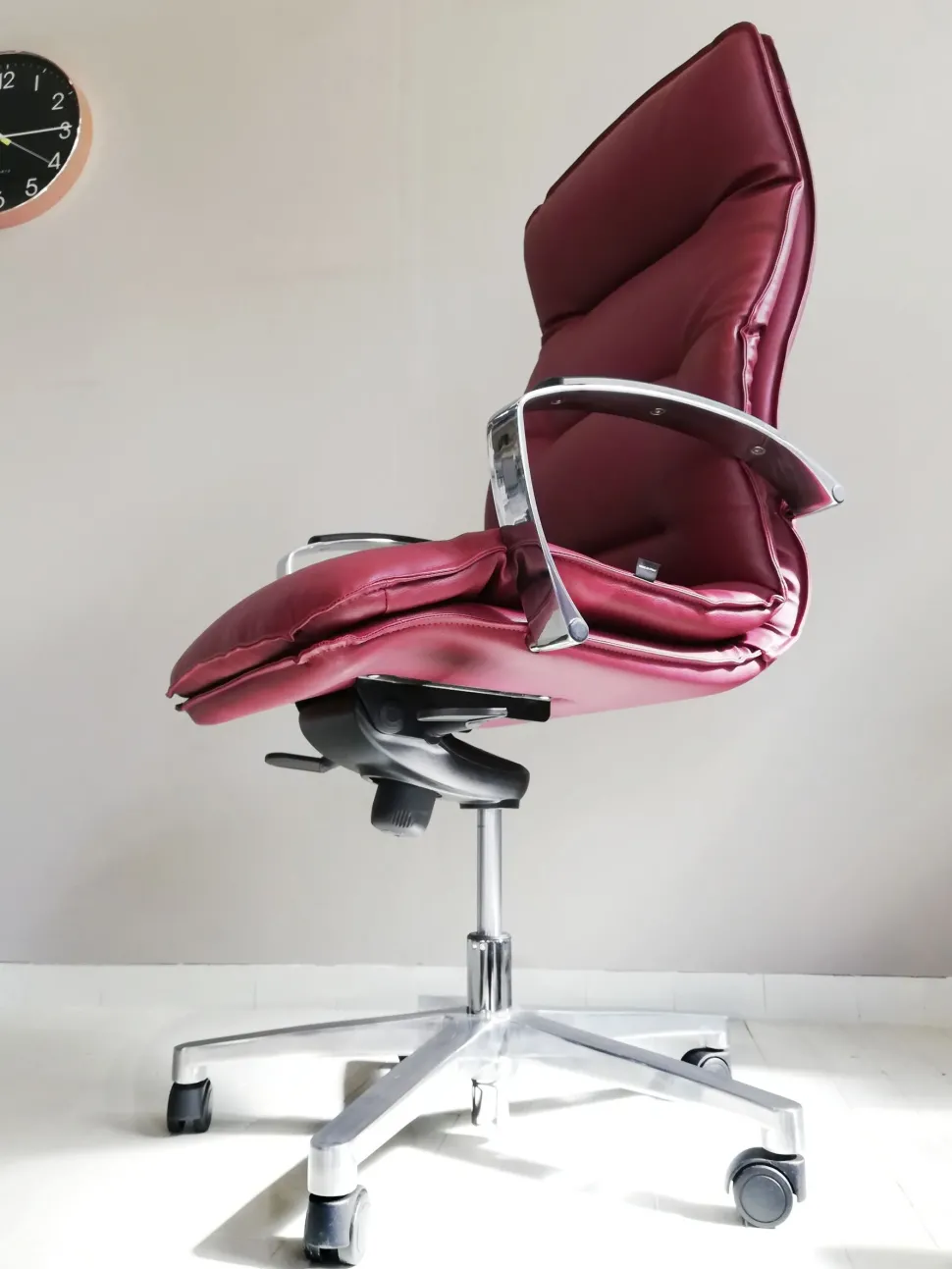 Sedia operativa modello Tris sedie: formen direzionale + 2 sedie visitatore sistema slitta Las mobili in OFFERTA OUTLET