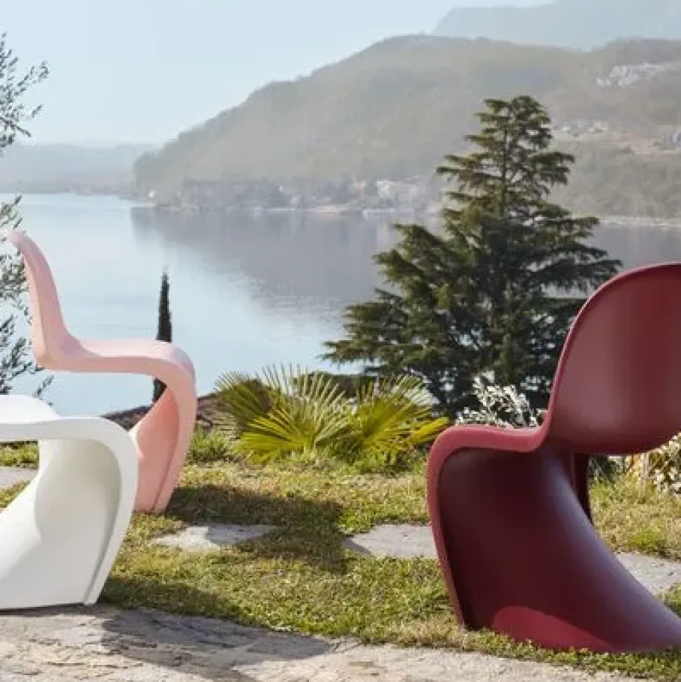 Sedia Panton chair da soggiorno realizzata in plastica scontata del 18%