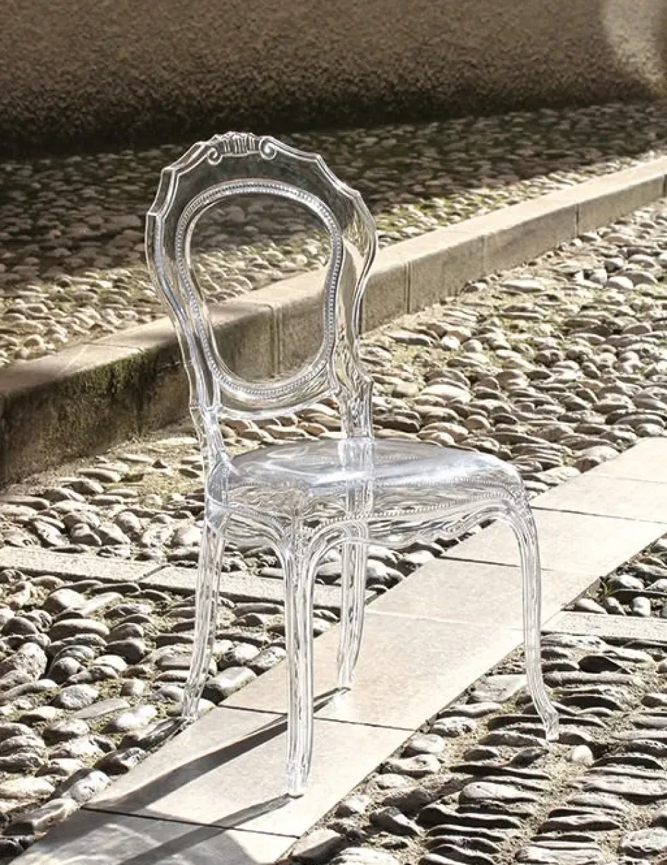 Sedia senza braccioli Belle epoque di Artigianale in Offerta Outlet