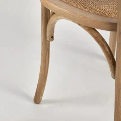 Sedia senza braccioli Ottavia di Dialma brown a prezzo Outlet