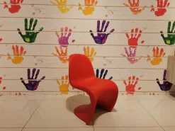 Sedia senza braccioli Panton junior rossa Vitra in Offerta Outlet