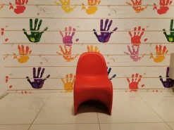 Sedia senza braccioli Panton junior rossa Vitra in Offerta Outlet