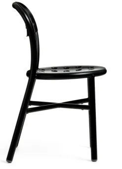 Sedia senza braccioli Sedia pipe nero lucido  magios di Magis a prezzo scontato