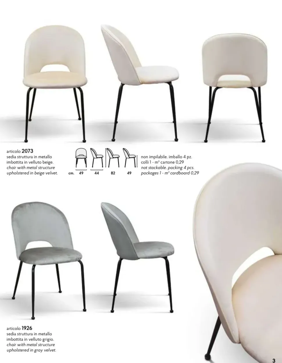 Sedia Sonia di Collezione esclusiva in OFFERTA OUTLET -50%