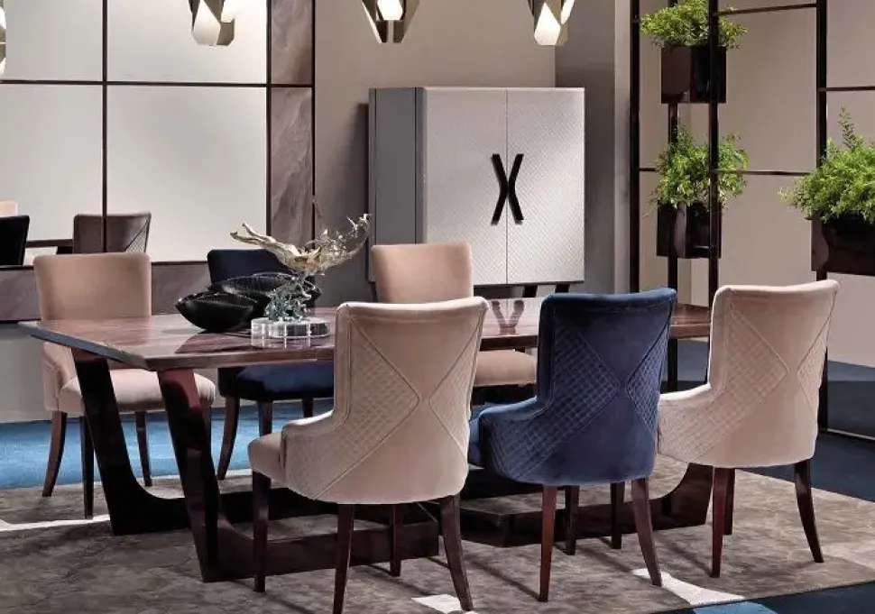 Sedia Velluto e legno lucido Md work con un ribasso vantaggioso