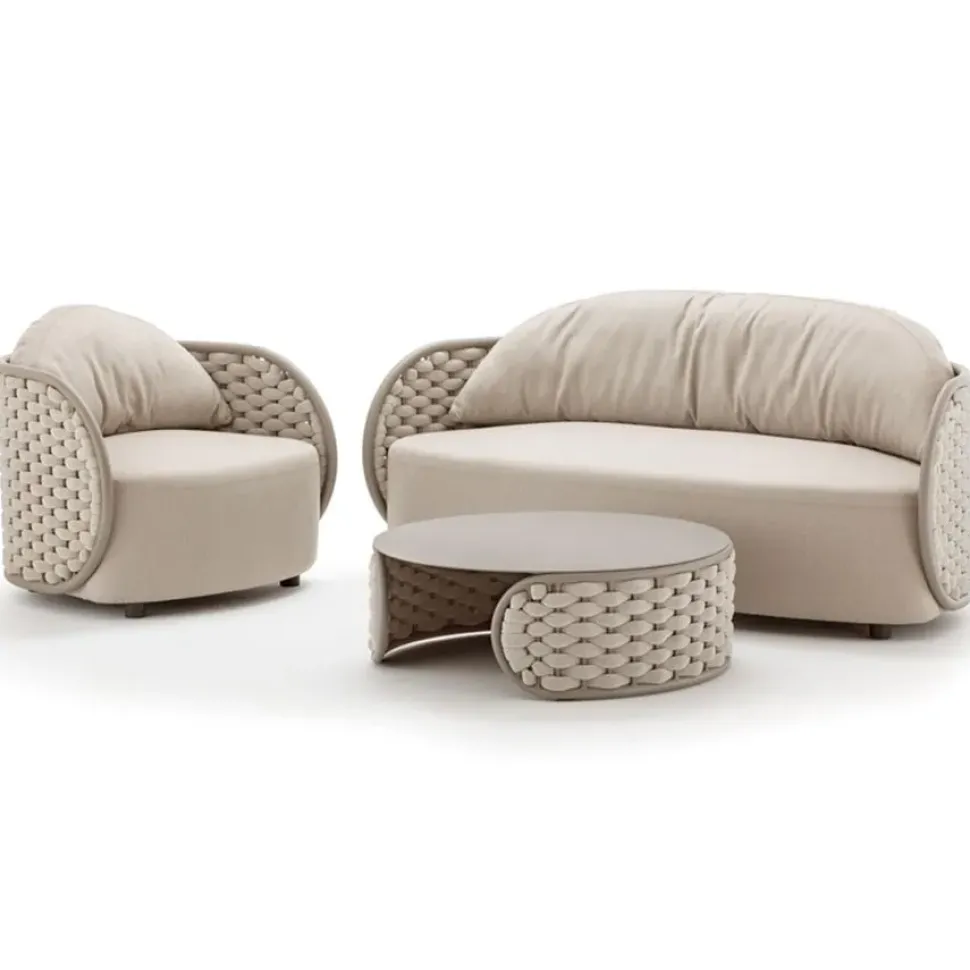 Set completo da giardino Set esterno luxury capri Md work in Offerta Outlet
