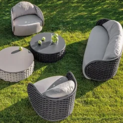 Set completo da giardino Set esterno luxury capri Md work in Offerta Outlet