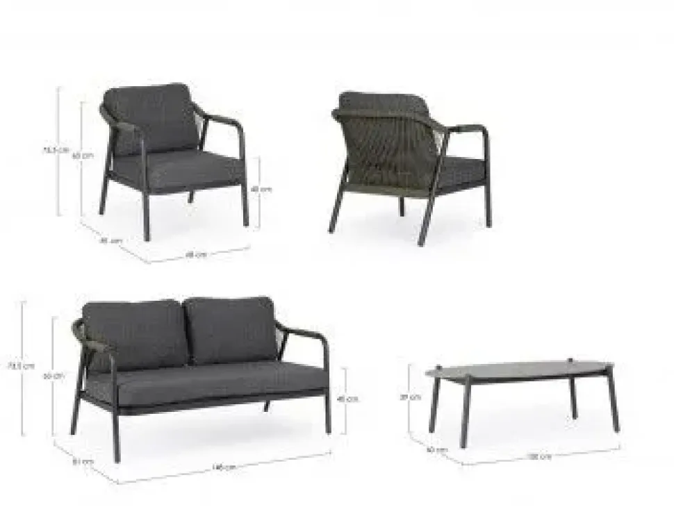 Set da giardino Miravet a marchio Bizzotto a prezzo ribassato