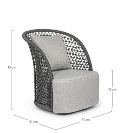 Set da giardino modello Cuyen Bizzotto completo