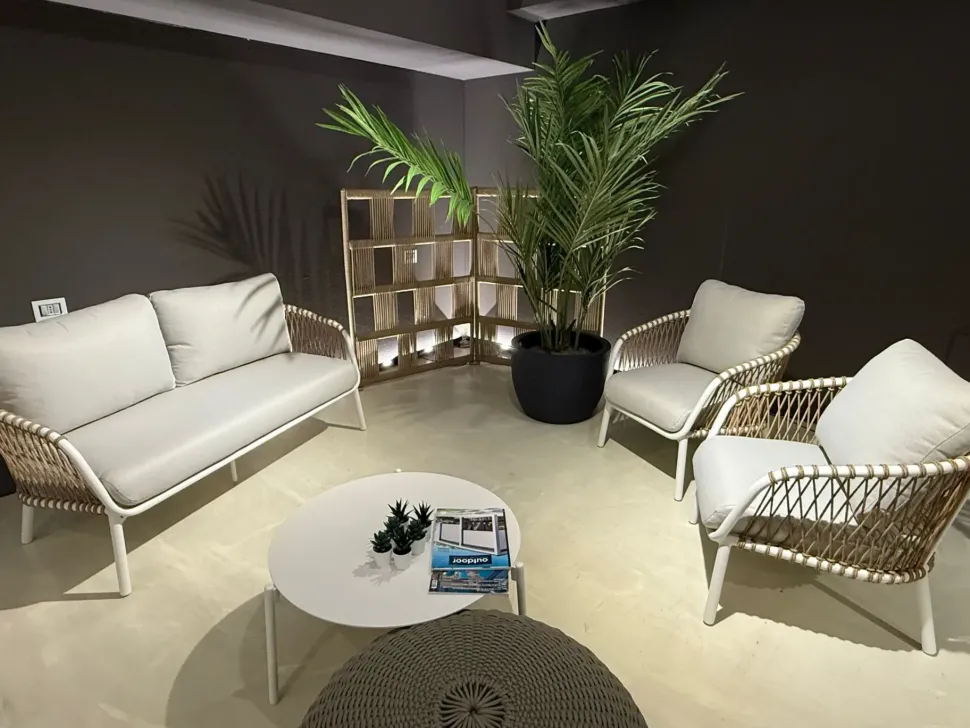 Set da giardino modello Set divanetto poltrone e tavolino abel Talenti SCONTATO