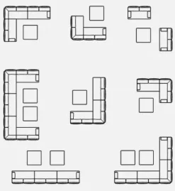 Set per l'esterno completo Gerald pelican Bizzotto con forte sconto