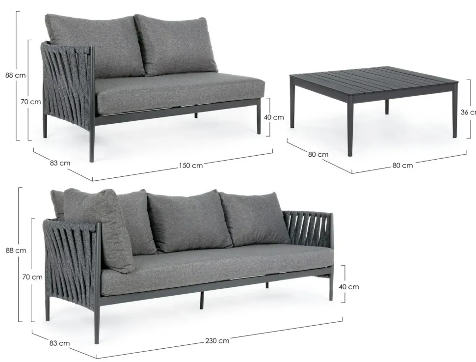 Set per l'esterno Rafael a marchio Bizzotto a prezzo ribassato